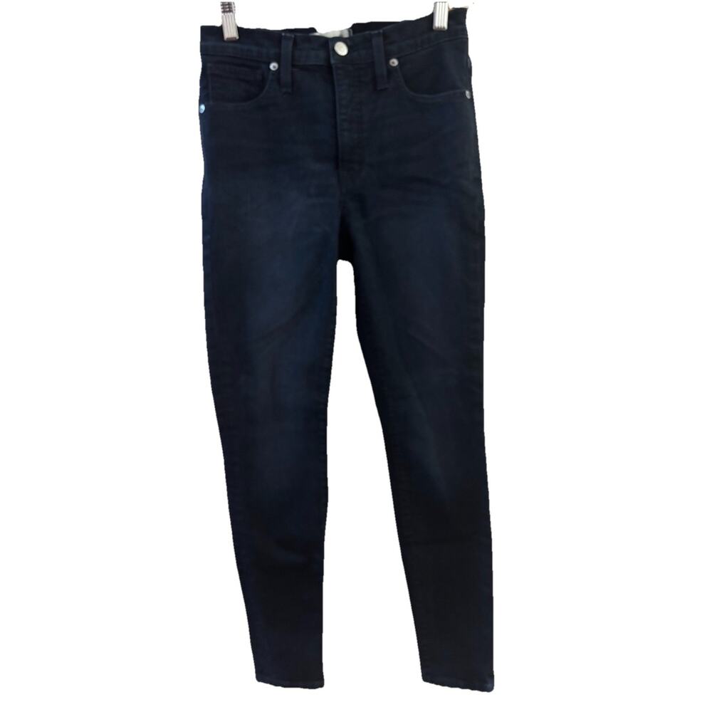 Madewell Skinny 9” High rise Jeans Sz 27 Dark Blue Preppy School Festival Party